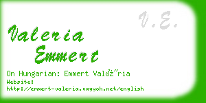 valeria emmert business card